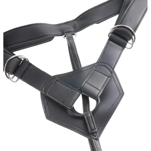 King Cock Strap-on Harness With 8 Inch Cock - Brown