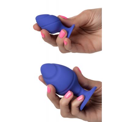 California Exotic Cheeky Purple Silicone Butt Plug Set 2 Pce