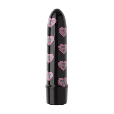 Joya Pattern Bullet Vibrator F Me Black 5 Inch