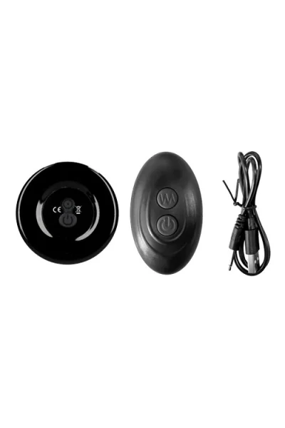 Shots Ribbly - 4.33" Handblown Glass Vibrator with Suction Cup & Remote Control