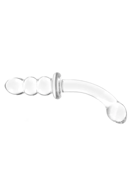 Glas 8" Ribbed G-Spot Glass Dildo