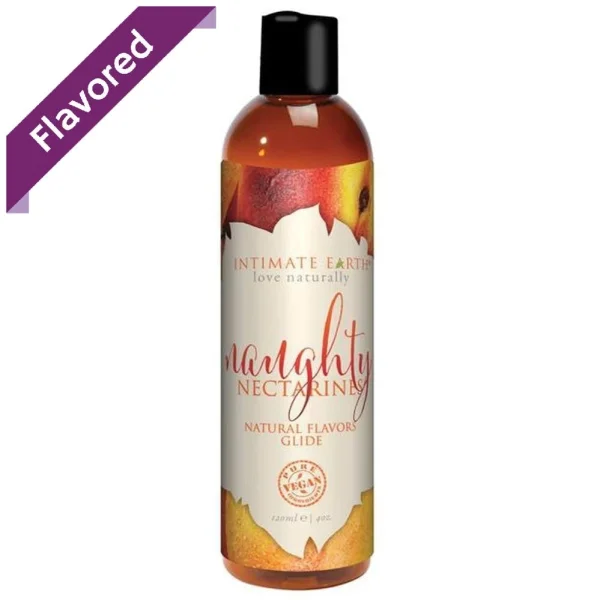 Intimate Earth Naughty Nectarines Flavored Water-Based Lube | 2oz