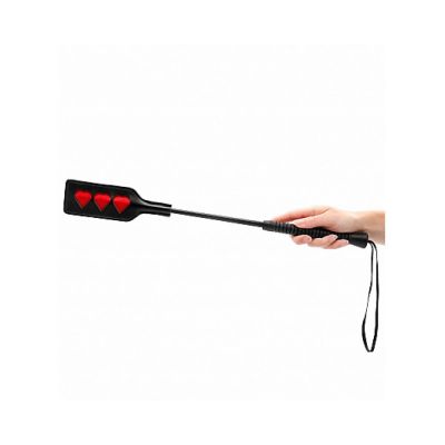 Ouch Crop Heart Large Black