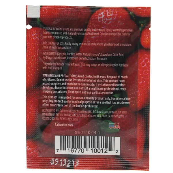 F**k Sauce Flavored Lube Packet .08oz/2.37ml