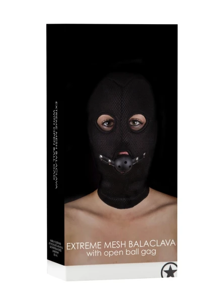 Extreme Mesh Balaclavea With Open Ball Gag
