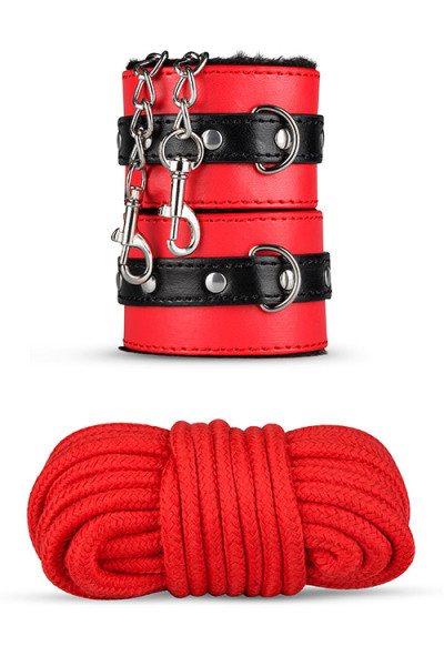 Secret Pleasure Chest Red Dragon Beginner's Bondage Set (8 Pce)