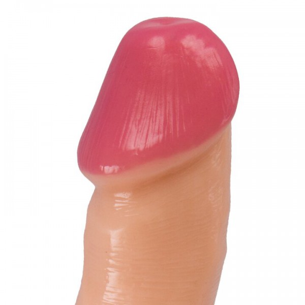 Joy Stick Light Tone Realistic Suction Dildo With Balls – 6 Inch — image 4 of 5