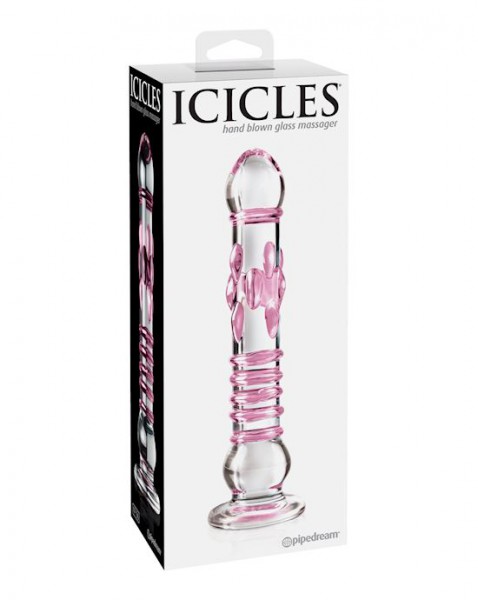 Icicles Glass Massagers No 6 - Pink