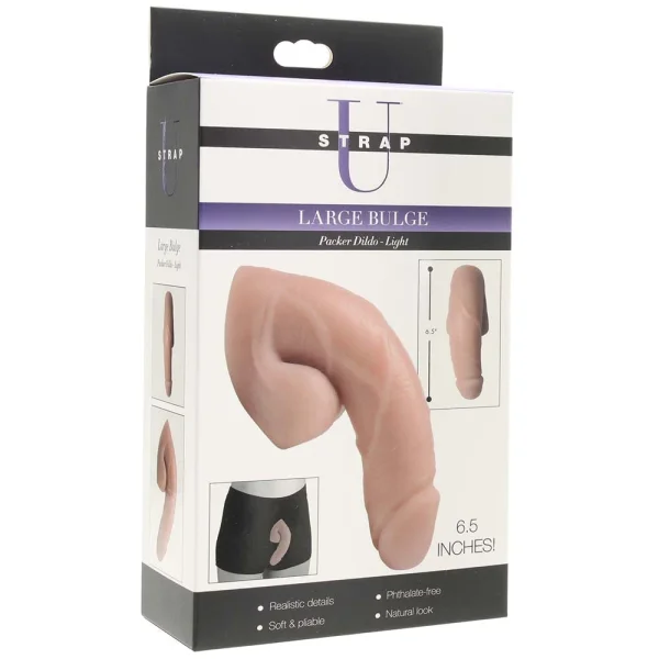 Strap U Large Bulge 6.5 Inch Packer Dildo