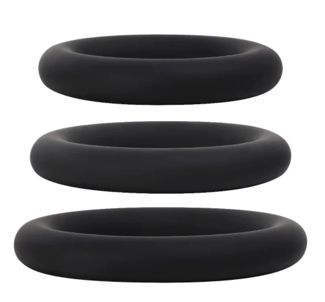 Silicone Penis Ring Set Black — image 6 of 6