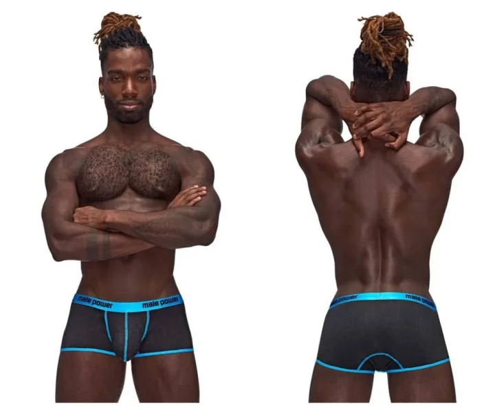 Casanova Uplift Mini Shorts - Large - Black-blue
