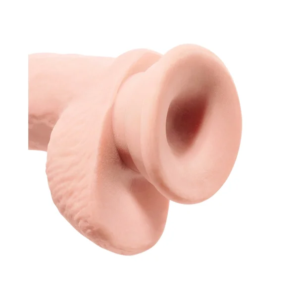 King Cock Plus 10" Triple Density Cock With Balls & Suction Cup Base - Vanilla