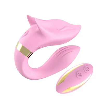 Fox Couples Vibrator Pink 3 6 Inch