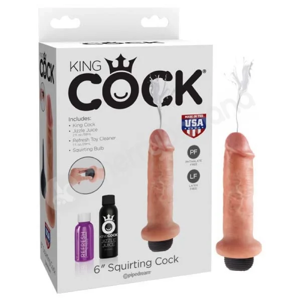 King Cock Flesh 6'' Squirting Cock