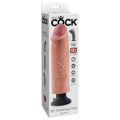 King Cock 10 Vibrating Cock Flesh