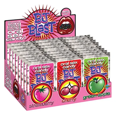 Pipe Dreams BJ Blast Strawberry Cherry and Green Apple 36 Display