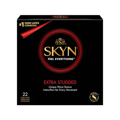 Lifestyles Skyn Extra Studded Condoms 22 Pack 22