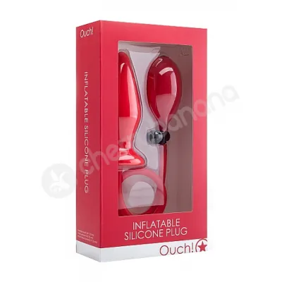 Ouch Red Inflatable Silicone Plug