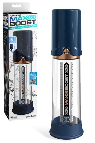 Pipedream Pump Worx Max Boost 11.3" Piston Penis Pump