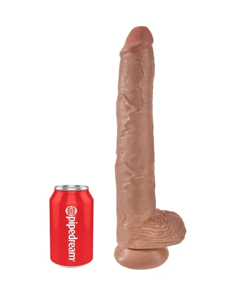 King Cock Suction Cup Dildo - Tan - 14 Inch