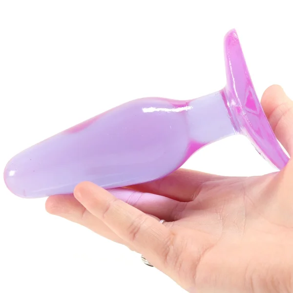 Crystal Jellies Butt Plug Purple Medium