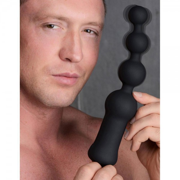 Master Series Deluxe Voodoo Beads 10x Silicone Anal Beads Vibrator — image 5 of 9