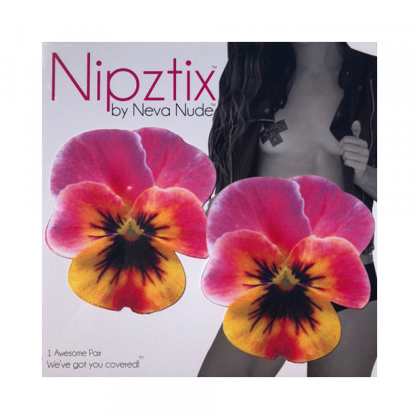 Neva Nude Pasty Flower Pansy Pink