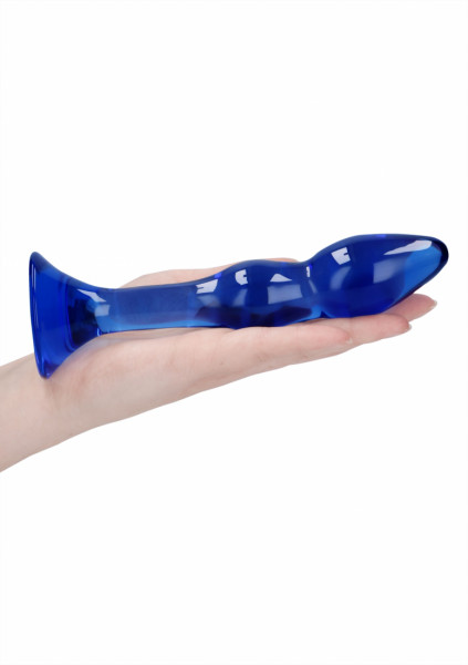 Gallant - Blue - Glass Anal Dildo