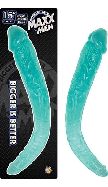Maxx Men's 15 inches Crystal Curved Double Dong