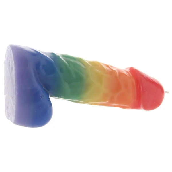 Pride Pecker Rainbow Drip Candle