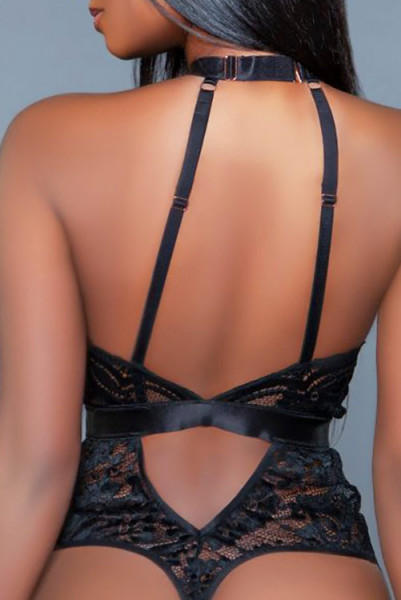 Margot Black Bodysuit By Be Wicked