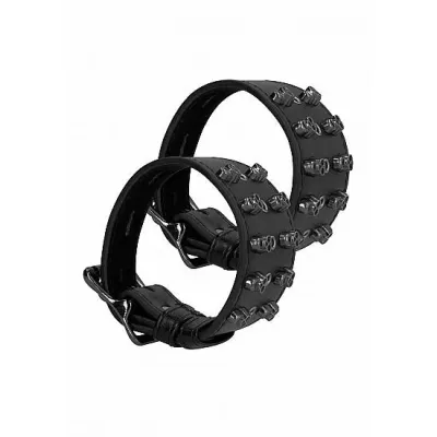 Ouch Skulls And Bones Handcuffs With Skulls Black