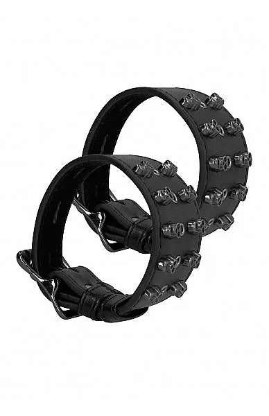 Ouch! Skulls And Bones Handcuffs With Skulls Black