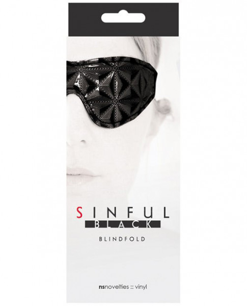 New Sensations Novelties Sinful Blindfold - Black