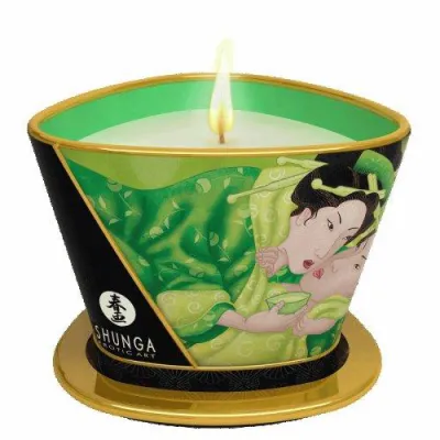 Shunga Massage Candle Zenitude Exotic Green Tea 5 7oz