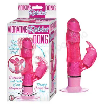 Pink Vibrating Rabbit Dong