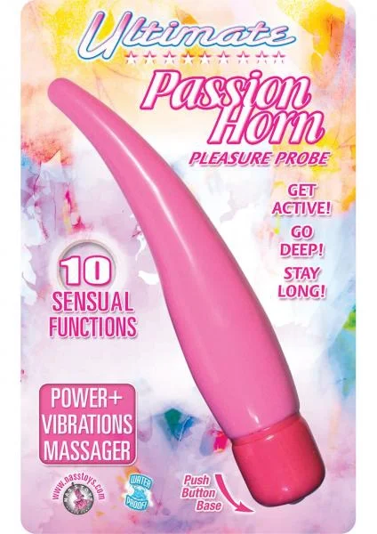 Ultimate Passion Horn Pleasure Probe10 Function 8 Inch Pink — image 4 of 4