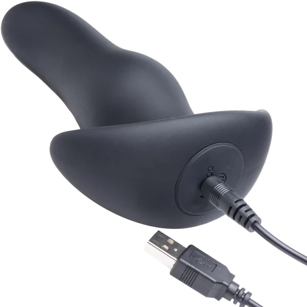 Thump It 7X Curved Silicone Rechargeable Thumping Anal Plug With Remote Control