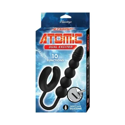 Anal Beads Atomic Dual Exciter Black