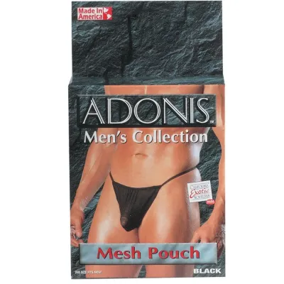California Exotic Adonis Mesh Pouch Black