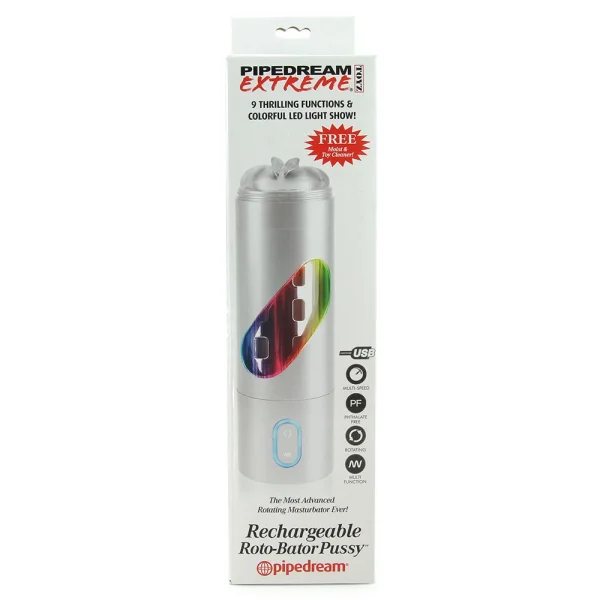 Rechargeable Roto-Bator Pussy - Penis Masturbator