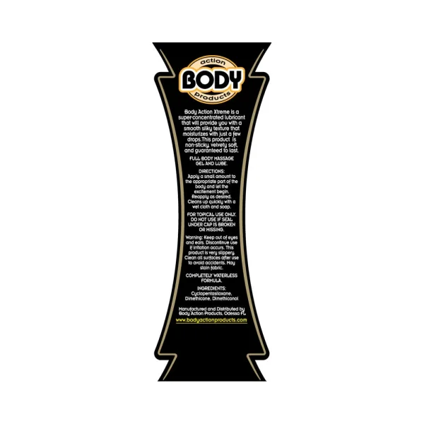 Body Action Extreme Glide Silicone Lubricant 8.5 Fl Oz