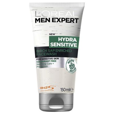 Loreal Men Expert Hydra Sensitive Skin Face Wash Facial Cleanser 150 mL