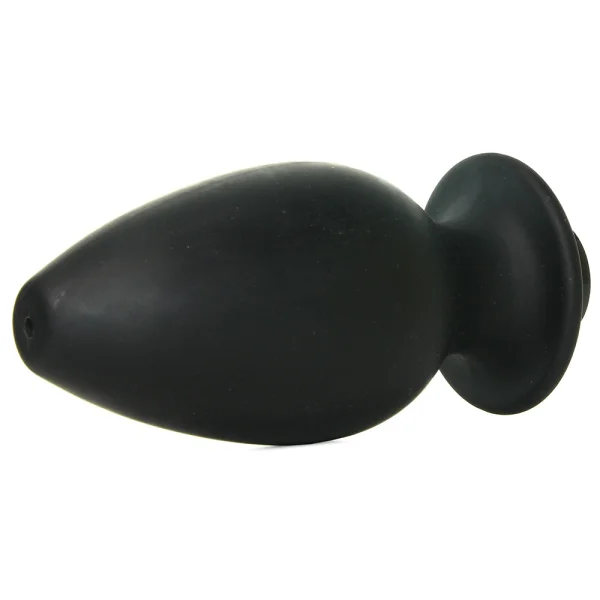 Kink Flow Silicone Anal Douche Accessory Full Flush Out - Black