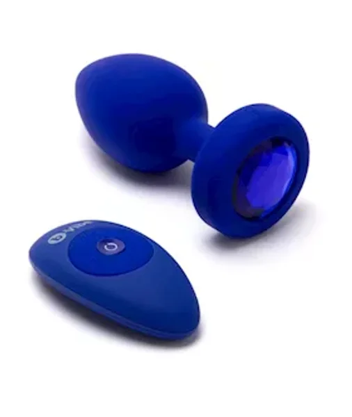 b-Vibe Vibrating Jewel Plug L/Xl Navy — image 25 of 25