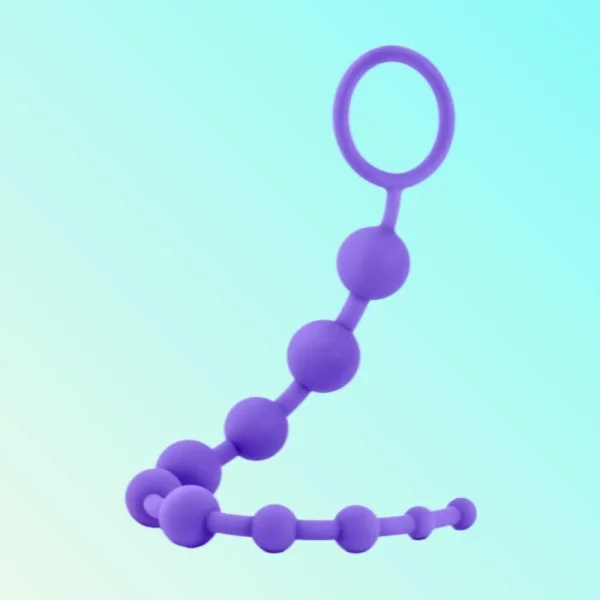 Luxe Silicone Anal Beads with 10 Beads