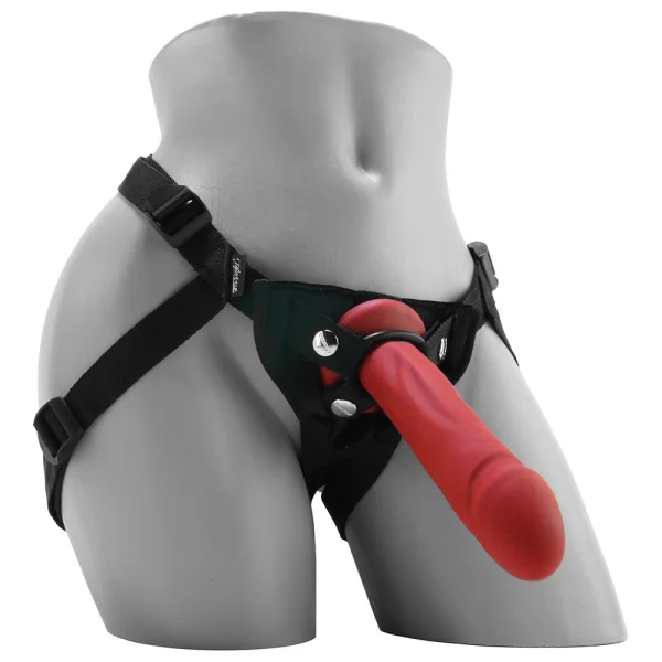 Tantus Vamp Silicone Dildo & Vibrating Harness Kit