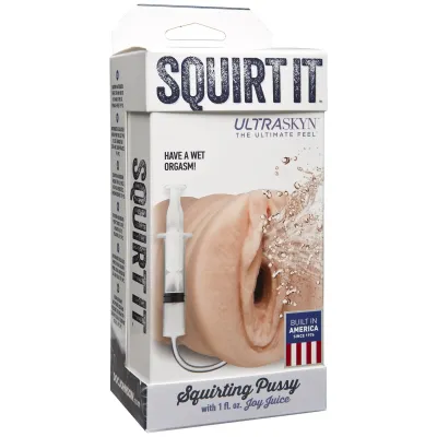 Squirt It Squirting Pussy Stroker With Joy Juice Vanilla
