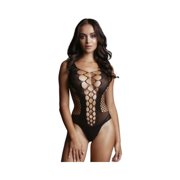 Shots Le Desir Contrast Fence Net Teddy Os Black