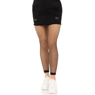 Industrial Net Footless Tights One Size Black